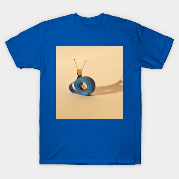 Measuring Tape Snail T-Shirt by NoMonkeyB